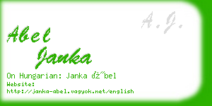 abel janka business card